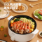 南极人电煮锅电火锅家用锅宿舍学生锅电锅多功能料理烤肉一体锅煮面锅炒锅大容量配蒸笼