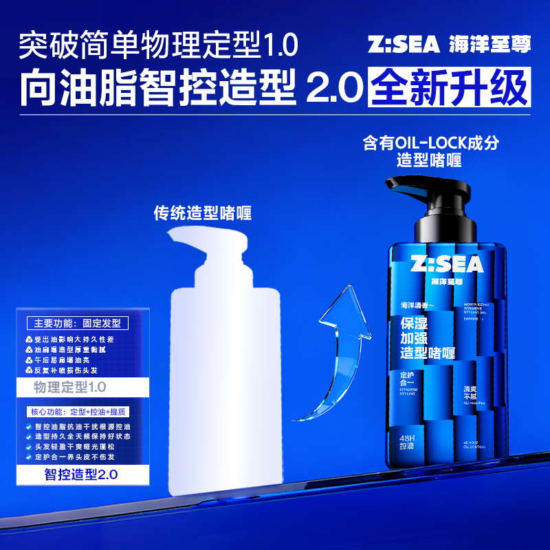 海洋至尊保湿加强造型啫喱(海洋清香)260ml高清大图