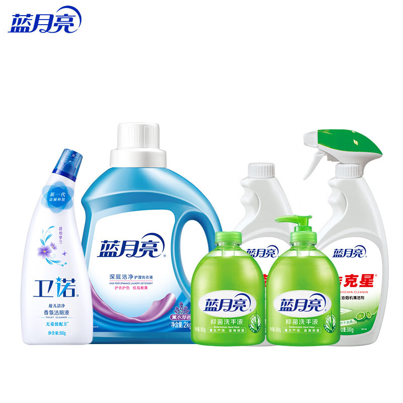 薰洁净2kg+(油污克星500g+瓶补500g)+洁厕液500g+(芦荟500g+瓶补500g) 81000507