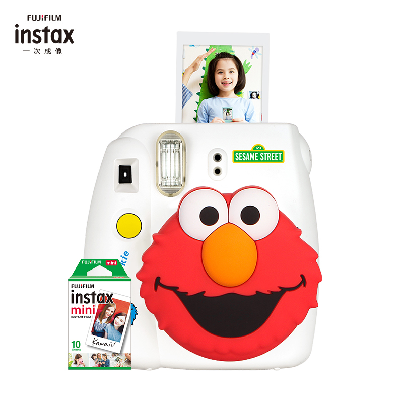 富士(FUJIFILM)INSTAX 立拍立得 一次成像 胶片相机 mini9芝麻街定制相机 套餐一 (含10张相纸)