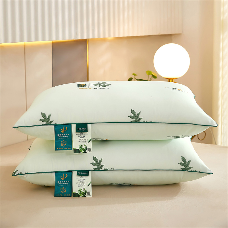 北极绒(Bejirog) 艾草枕芯枕头清香助眠亲肤磨毛面料抗菌防螨学生单人枕头
