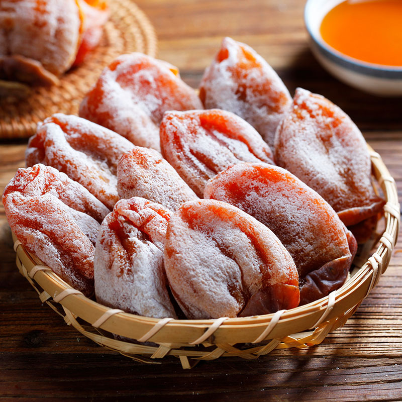 柿柿红富平柿饼深秋款通用礼盒1000g*1盒流心霜降吊柿饼子农家自制富平柿饼官方正品高清大图