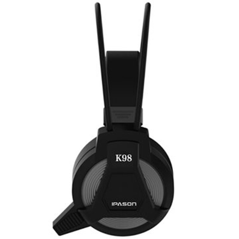 攀升 K98 头戴式 商务办公家用游戏耳机耳麦 带麦克风 吃鸡LOL游戏黑色台式耳机 笔记本电脑耳机 通用耳机