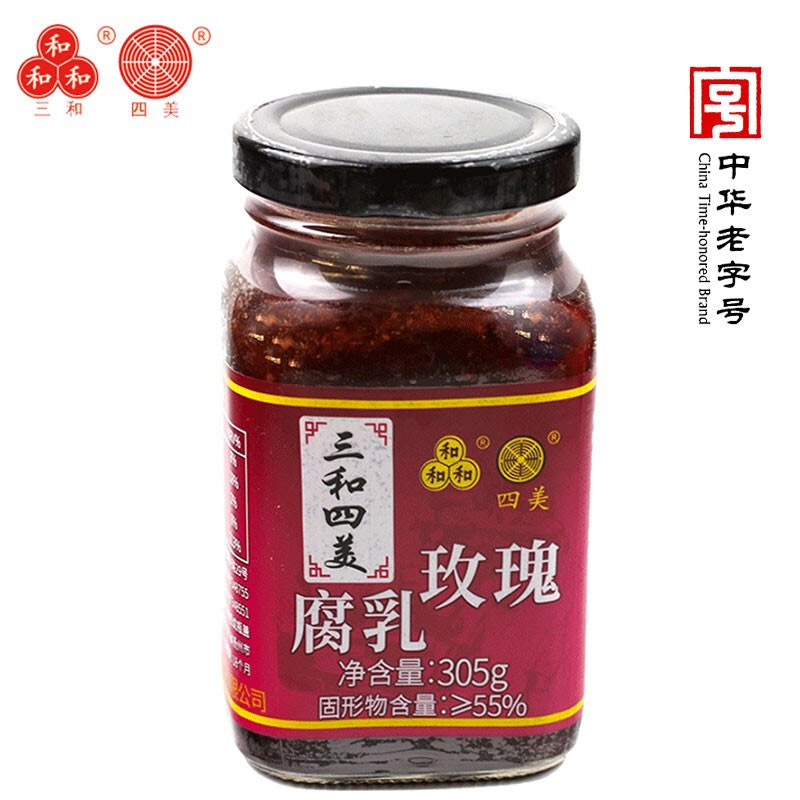 四美玫瑰腐乳305g(2瓶/组)(164)