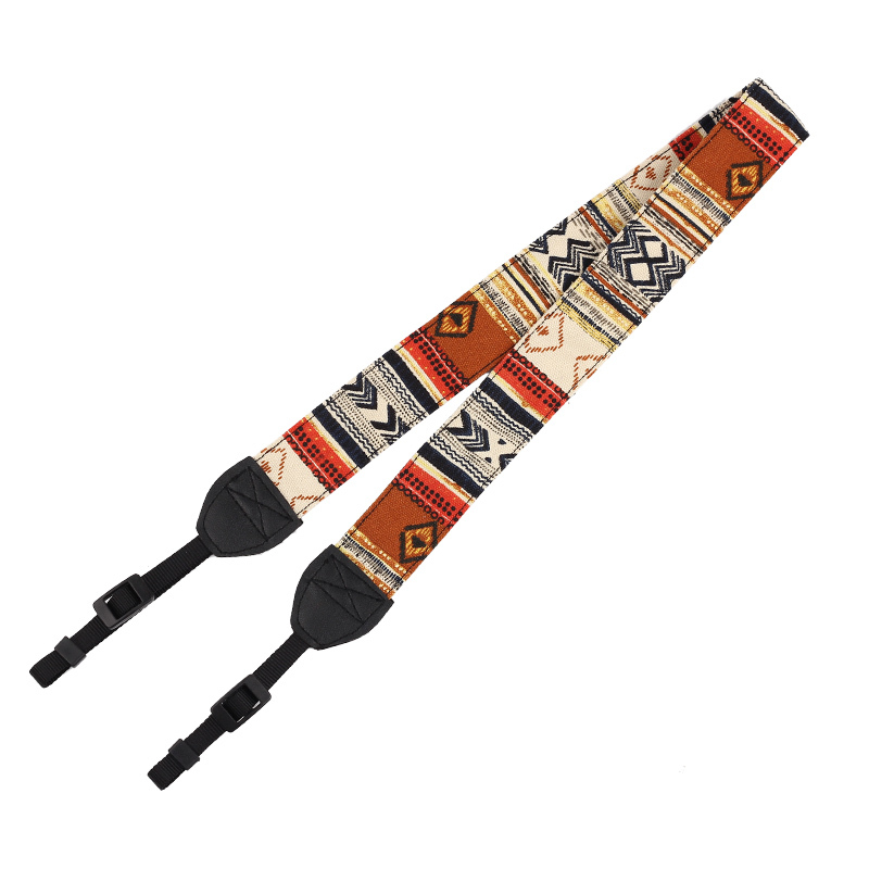 民族风浅色拍立得相机带可爱卡通数码微单相机肩带单反相机背带挂脖斜