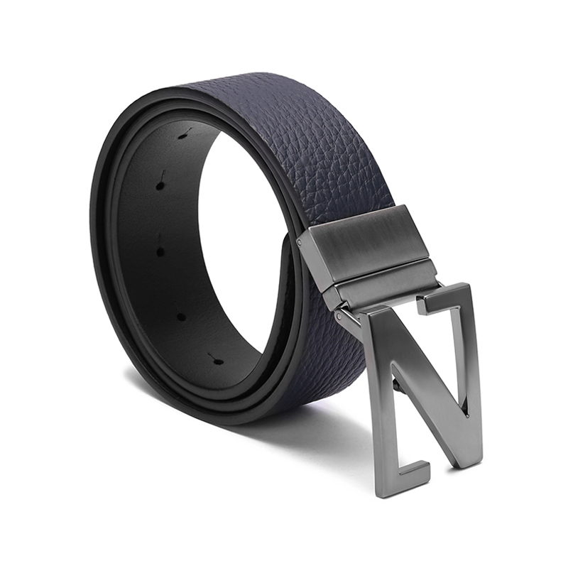 杰尼亚zegna男士牛皮z字搭扣可裁剪双面旋转皮带腰带lhbovb027uz
