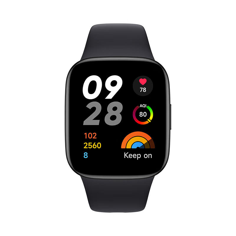 小米(MI)Redmi watch3 红米智能手表 典雅黑 血氧检测 蓝牙通话 高清大屏 NFC运动手表 小米手表 红高清大图