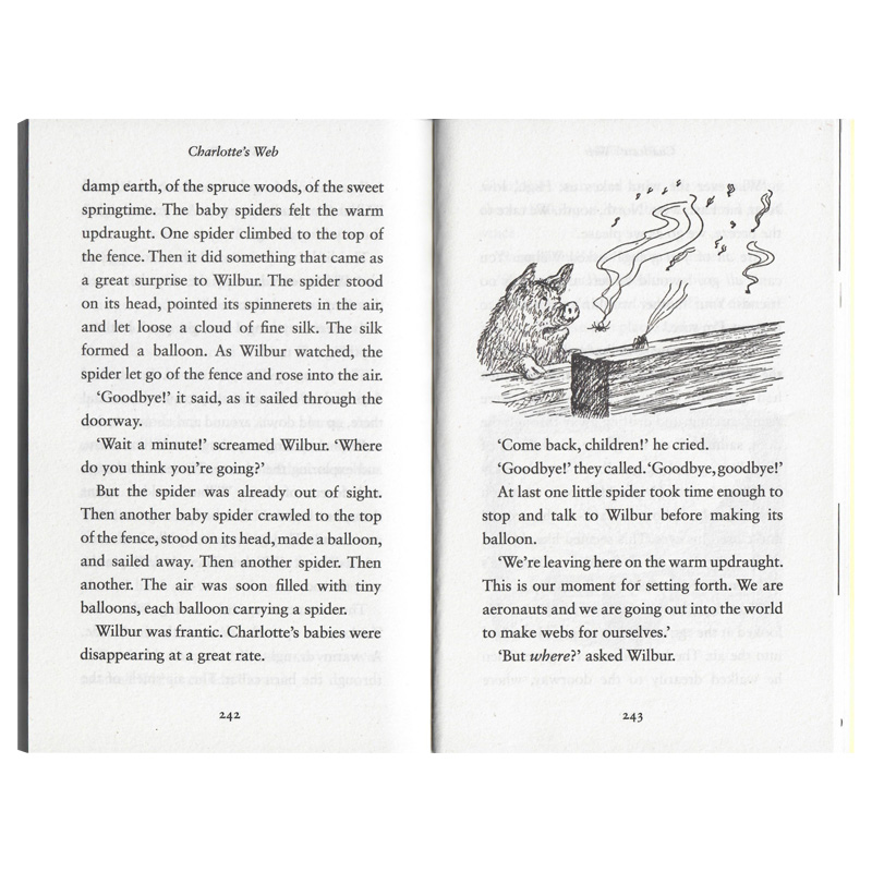 夏洛特的网 [正版]Charlotte’s web 夏洛特的网 夏洛的网英文版原版进口外国儿童文学书籍纽伯瑞奖作品 E高清大图