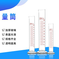 玻璃量筒500mL精准A级可过检葵花带刻度量杯具 个