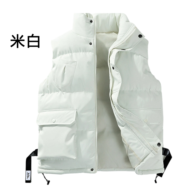 统狮 立领秋冬棉马甲 K808 件 2XL 米白色