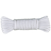 工霸(GONGBA)耐磨尼龙绳安全绳尼龙编织绳帐蓬绳捆绑绳子 6mm 100米/捆 1捆