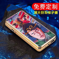 网红打火机充电创意个性防风usb电子点烟器定制照片刻字2019新款