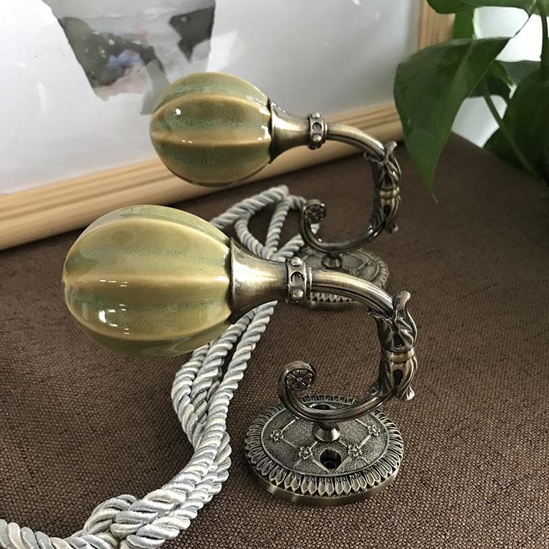 BONJEAN窗帘配件辅料墙钩挂钩壁钩水晶瓷墙钩窗帘挂球/绑球绑绳/装饰球图片