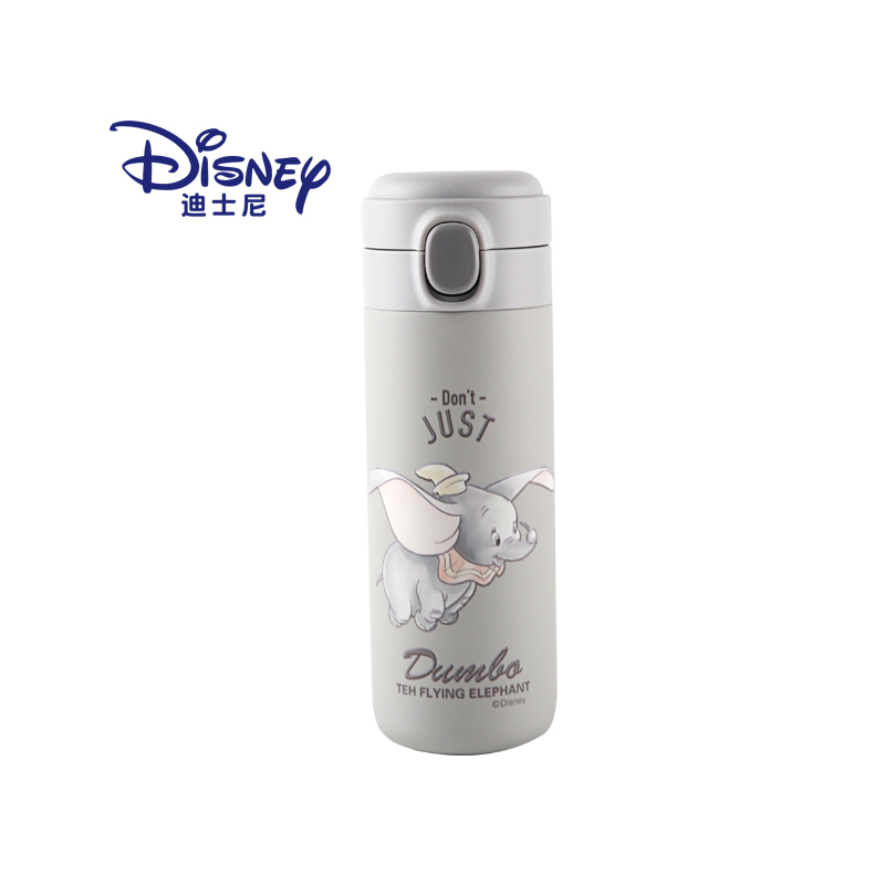 迪士尼DISNEY 时尚弹跳杯400ml 316钢保温杯 轻巧 紫 GX-6163