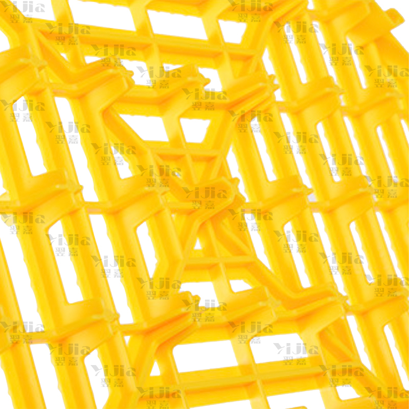 翌嘉 YJ3121301地格栅塑料拼接地板垫网格垫板 黄色高清大图