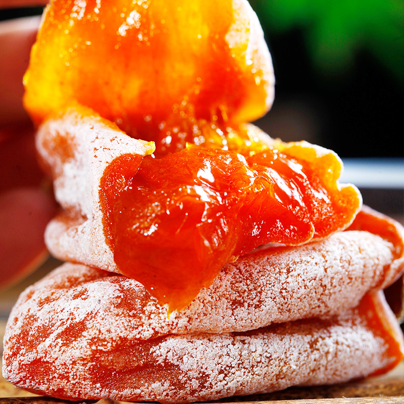 柿柿红富平柿饼柿公主手提袋500g*2盒礼盒装独立包装流心霜降吊柿饼子农家自制富平柿饼官方正品高清大图