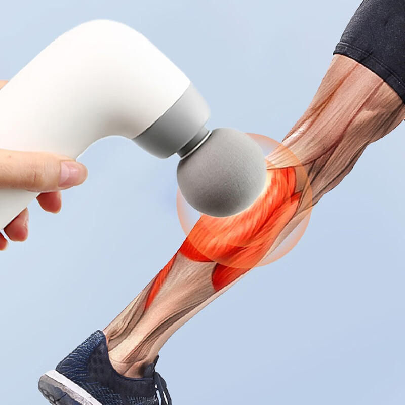 沃品(WOPOW)筋膜枪肌肉按摩器静音式高频震动FG05 白色