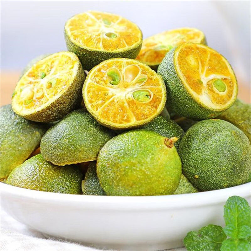 冻干青金桔小金桔干青柠檬味青色桔干冷泡花果茶瓶装可搭柠檬百香果高清大图