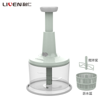 利仁(Liven)手动料理机SJX-1205蒜泥捣蒜器手动蒜泥器蒜蓉小型搅打切压拉蒜搅碎机