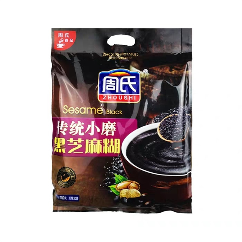 周氏(zhoushichongtiao) 传统小磨黑芝麻糊700g