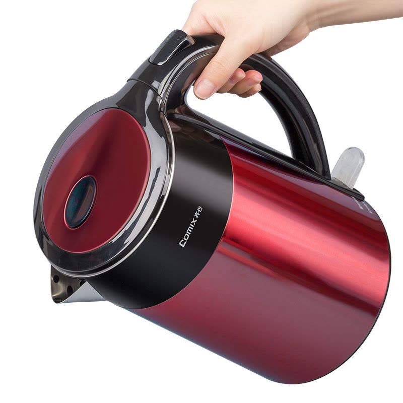 齐心 LC-205 保温电热水壶 1.8L 檀红色图片