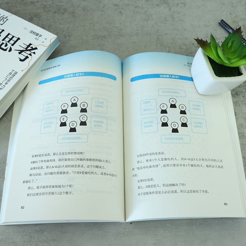 [正版]好玩的逻辑思考练习册 何为有益大脑的谜题 锻炼逻辑思考力的33种思维训练 作者北村良子著 逻辑学 实用 阅读思高清大图