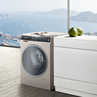 西门子（SIEMENS） XQG100-WD14U5630W 10公斤 变频 洗烘一体 双重自洁 滚筒洗衣机（浅金色）