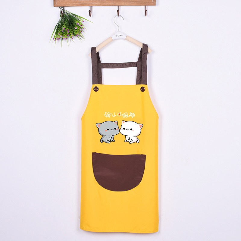 阿斯卡利ascari做饭围裙定厨房防油防水围裙logo韩版咖啡厅情侣居家