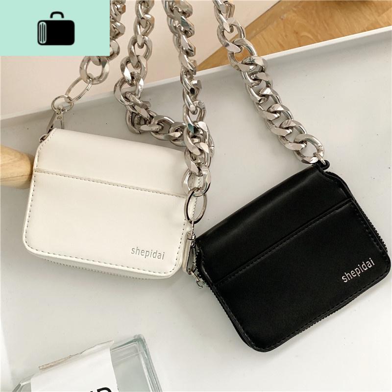 ins超火包斜跨女百搭粗链条包女小包mini包 零钱包 韩版小方包NEW LAKE高清大图