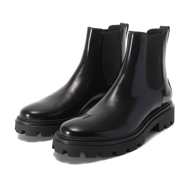 托德斯tods男士皮革厚底靴子切尔西靴踝靴短靴xxm08j00p20akt