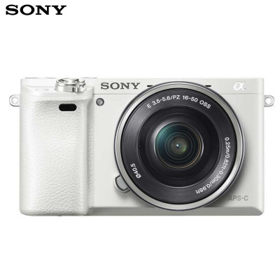 索尼(SONY)Alpha 6000L APS-C画幅微单 半画幅数码相机标准单镜套装(白色 SELP1650镜头 ILCE-6000L/A6000L/α6000)