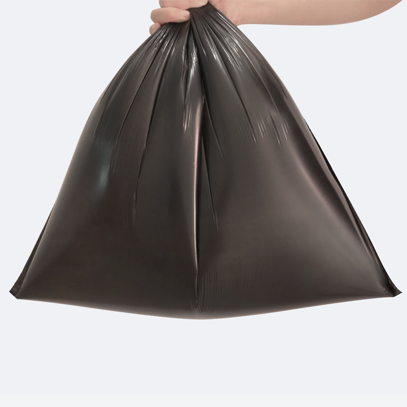 利得自动收口抽绳45*50cm*100只加厚手提厨房客厅专用垃圾袋