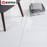 鹰牌客厅瓷砖地砖800x800全抛釉地板砖卧室白釉瓷砖墙砖珍珠白