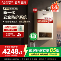 AO史密斯 16升燃气热水器 1级静音 不锈钢换热器包8年 恒温大水量 抗风防冻 JSQ31-TEW(天然气)
