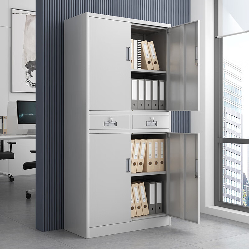 厸档案柜加厚二斗铁台高清大图