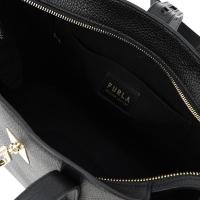 FURLA女士高质感粒面皮革手提托特包侧绳调节容量大便携通勤单肩
