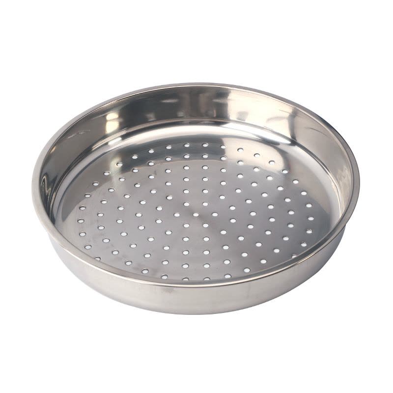 不锈钢蒸盘厨房家用电饭煲蒸笼蒸盘蒸格圆形蒸屉蒸包饺子用冲孔盘 敬平 32cm大孔蒸盘蒸屉/架/篮图片