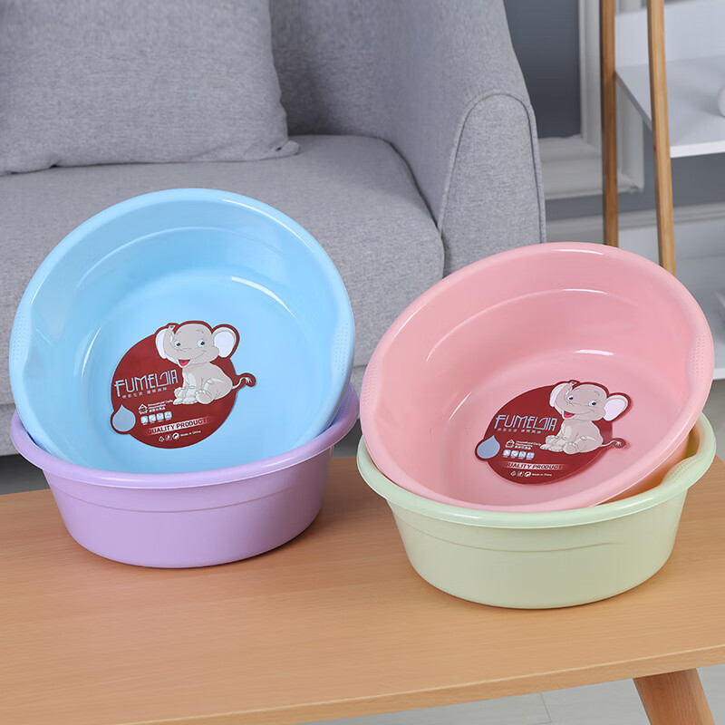 家佳恒美36*16塑料盆 厨房加厚塑料盆 (单位:个)高清大图