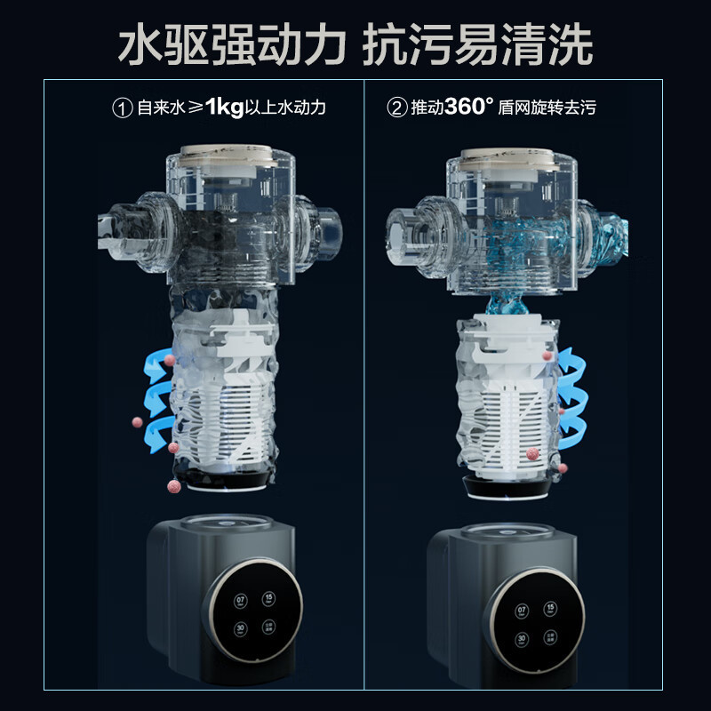 安吉尔新款前置过滤器J3525-GWG-6000 8T大出水量全自动冲洗全屋净水器