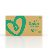 帮宝适(Pampers)超薄干爽纸尿裤XL号156片加大码腰贴式婴幼儿通用尿不湿绿帮箱装