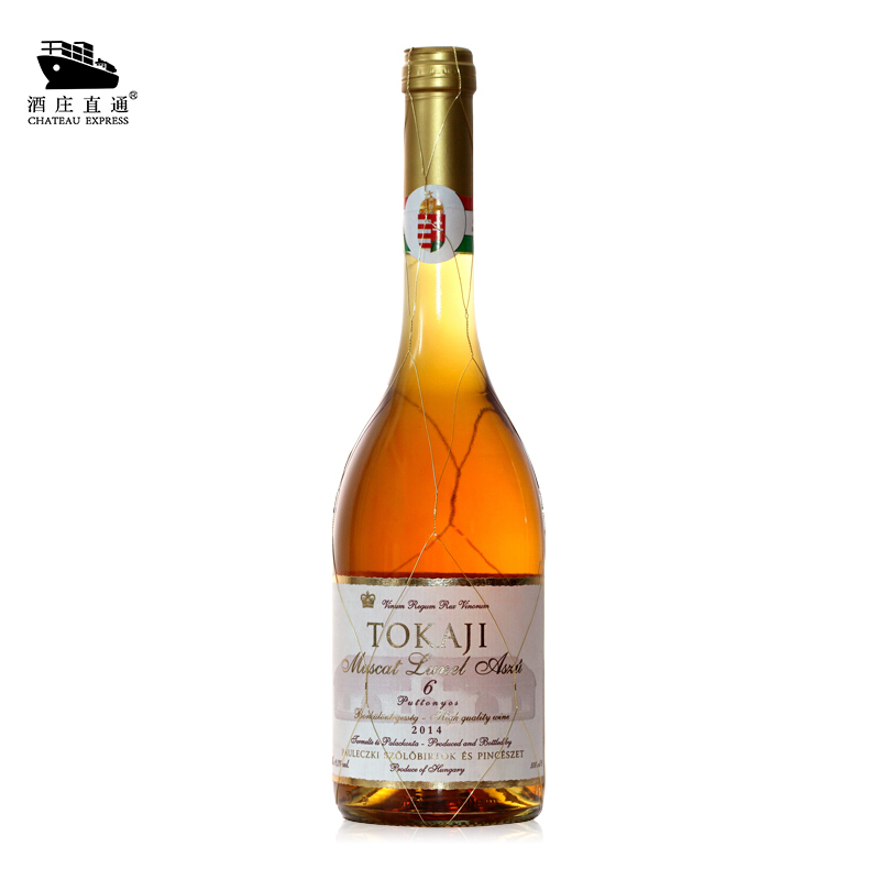 【酒庄直通】匈牙利进口 Tokaji托卡伊贵腐甜白葡萄酒 金线瓶Aszu 6篓/6P阿苏贵腐酒 500ml*1 年份随机