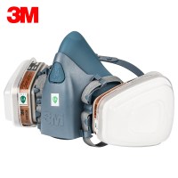 3M 7502 防毒面具主体 硅胶化工工业粉尘防尘防颗粒防雾霾 搭配滤毒盒使用 一个