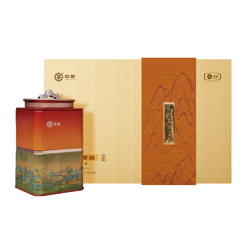 中粮 中茶千山特级铁观音礼盒乌龙茶新年节日中秋茶叶礼盒CTQS32303-180g 礼盒装180g1盒高清大图