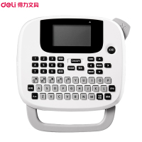 得力(deli)DL-140T手持式热转印标签打印机 便携小型热转印不干胶标签线缆打印机 灰色