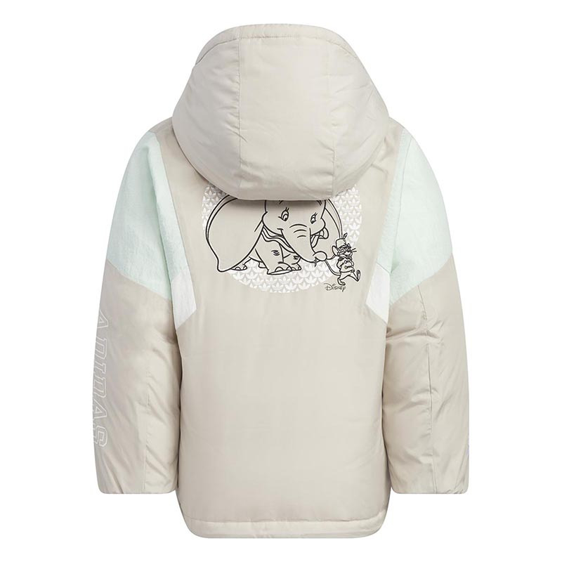 Adidas 阿迪达斯三叶草小童宽松保暖连帽运动羽绒服 IX4359