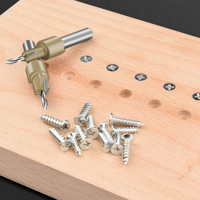 古达沉孔锥孔钻头开孔器木板材木头打孔器螺丝阶梯台阶钻锥孔钻头