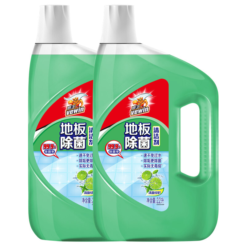 威王地板除菌清洁剂2200ml 4瓶