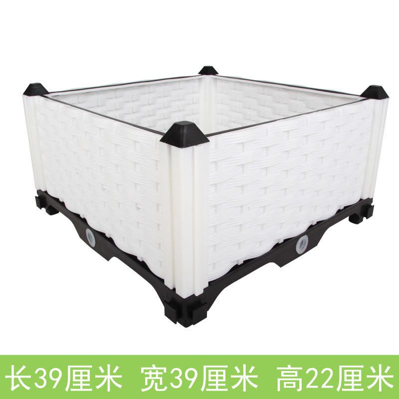 美帮汇加厚种菜盆阳台楼顶种花箱塑料花盆特大种植箱花新料种菜箱子图片
