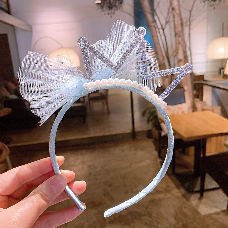 皇冠头饰儿童发箍公主水钻皇冠发饰宝宝生日头饰女童发卡头箍三角皇冠