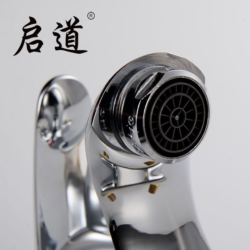 启道卫浴龙头洗手盆冷暖龙头二联面盆龙头双控冷热水龙头